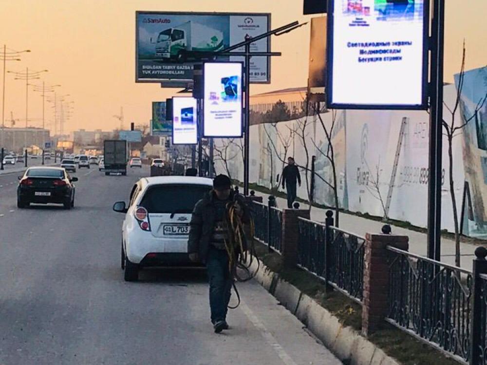 Видеоэкраны с шагом Q8, размер 0.96х1.92м, RGB. г. Ташкент